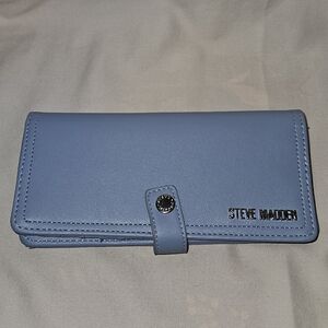 Steve Madden Sky Blue Clutch Wallet